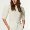 Alpaca Wool Fluffy Knit Crew Neck Top