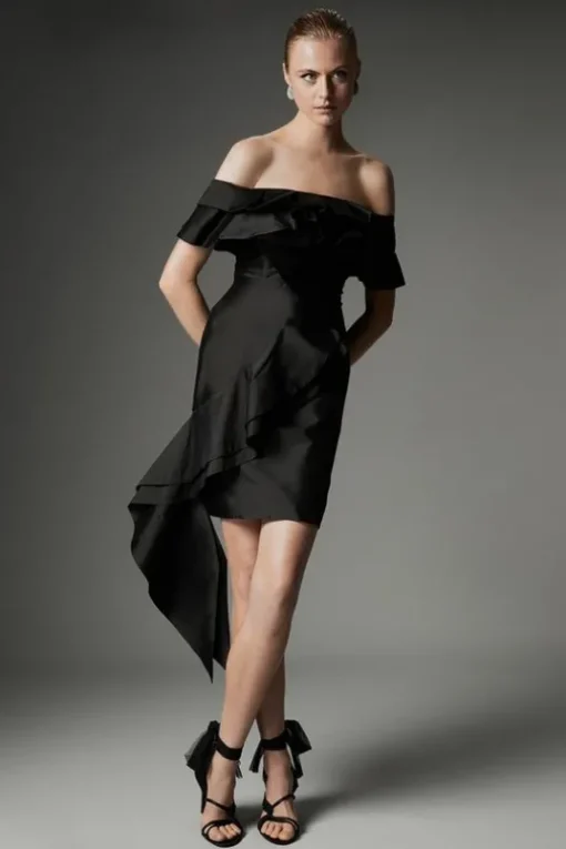Archive Collection - Taffeta Ruffle Woven Mini Dress