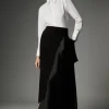 Archive Collection - Tall Bow Detail Crepe Wrap Over Skirt