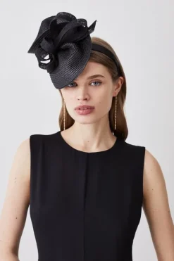 Asymmetric Bow Headband Fascinator