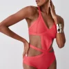 Bandage Strappy Cross Front Swimsuit