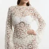 Beach Crochet Mini Dress