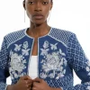 Beaded Embellished Denim Woven Trophy Jacket