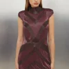 Beaded Embellished Woven Mini Dress