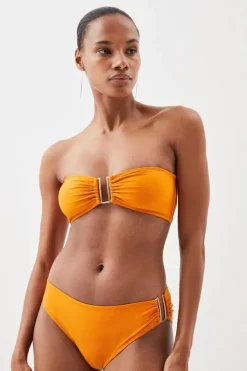 Bikini Bottoms With Gold Trim