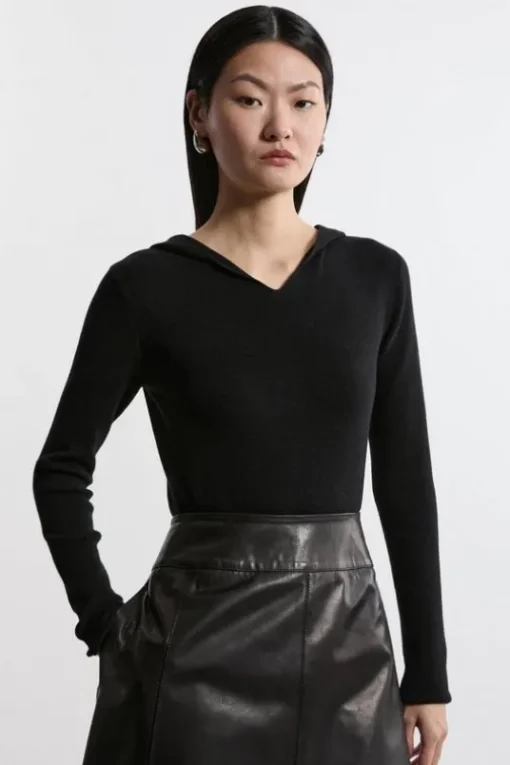 Cashmere Wool Blend Hoodie