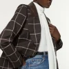 Check Pleated Tailored Set