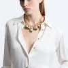 Chunky Statement Metal Multi Link Necklace
