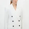 Clean Tailored Double Breasted Blazer