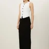 Compact Jersey Rib Maxi Skirt