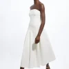 Compact Stretch Tailored Midi Prom Dress