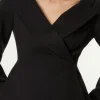 Compact Stretch Tailored Assymetric Peplum Jacket