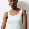Contour Jersey Square Neck Top