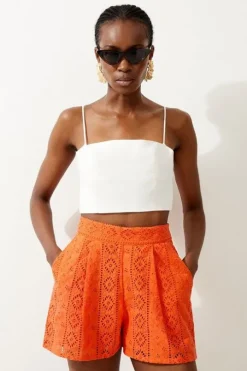 Cotton Eyelet Short