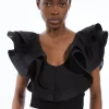 Cotton Ruffle Detail Bodysuit