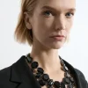 Crystal Detail Scatter Statement Necklace