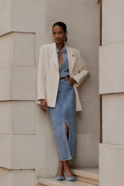Denim Maxi Skirt