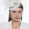 Dramatic Flower Veil Fascinator