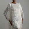 Embellished And Beaded Tassel Woven Mini Dress