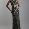 Embellished And Beaded Woven Maxi Dress