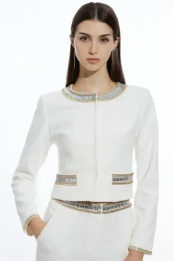 Embellished Detail Suit Set
