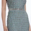 Embellished Woven Midi Dress