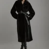 Faux Fur Longline Coat