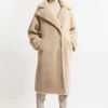Faux Fur Teddy Longline Coat