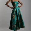 Floral Print Woven Midi Skirt