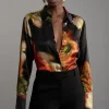 Floral Satin Woven Shirt
