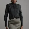 Geo Jacquard Velvet Mix Tailored Mini Skirt