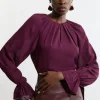 Georgette Woven Long Sleeve Blouse