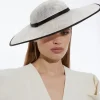 Grosgrain Trim Large Disc Fascinator