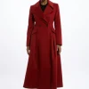 Italian Manteco Wool Blend Tailored Flared Skirt Midaxi Coat
