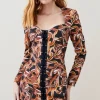 Italian Stretch Chain Print Mini Dress