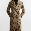 Italian Wool Blend Strong Shoulder Anti Fit Midi Coat