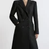 Italian Wool Fitted Midi Coat