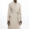 Italian Wool Intank Topment Notch Neck Coat