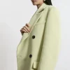 Italian Wool Strong Shoulder Anti Fit Midi Coat