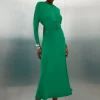 Jersey Crepe Batwing Midaxi Dress