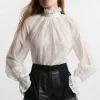 Leather & Suede Mix Tailored Shorts