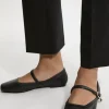 Leather Flat Square Toe Mary Jane