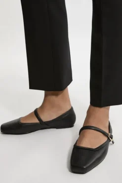 Leather Flat Square Toe Mary Jane