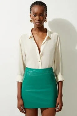 Leather Mini Skirt