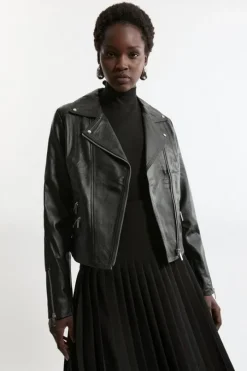 Leather Signature Moto Jacket