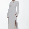 Long Sleeve Column Midi Dress