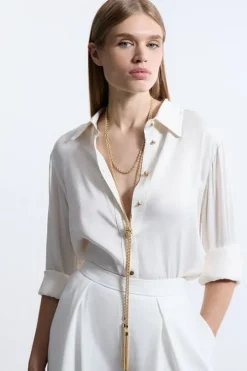 Long Tassel Drop Necklace