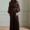 Lydia Millen Petite Crinkle Wide Leg Woven Pants
