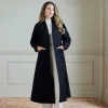 Lydia Millen Petite Premium Italian Manteco Wool Rounded Sleeve Skirted Tailored Midaxi Coat