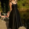 Lydia Millen Taffeta Full Skirt Tailored Midi Dress